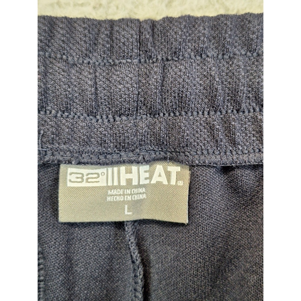 32 Degrees Heat Sweatpants Mens Large (Fits 33x30) Navy Everyday Wear Drawstring - Picture 6 of 9